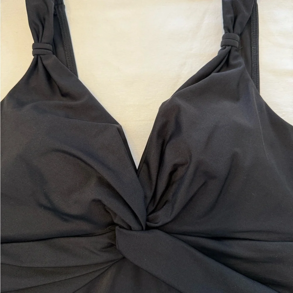 Miraclesuit Black Twist Front Tankini - Picture 14 of 16